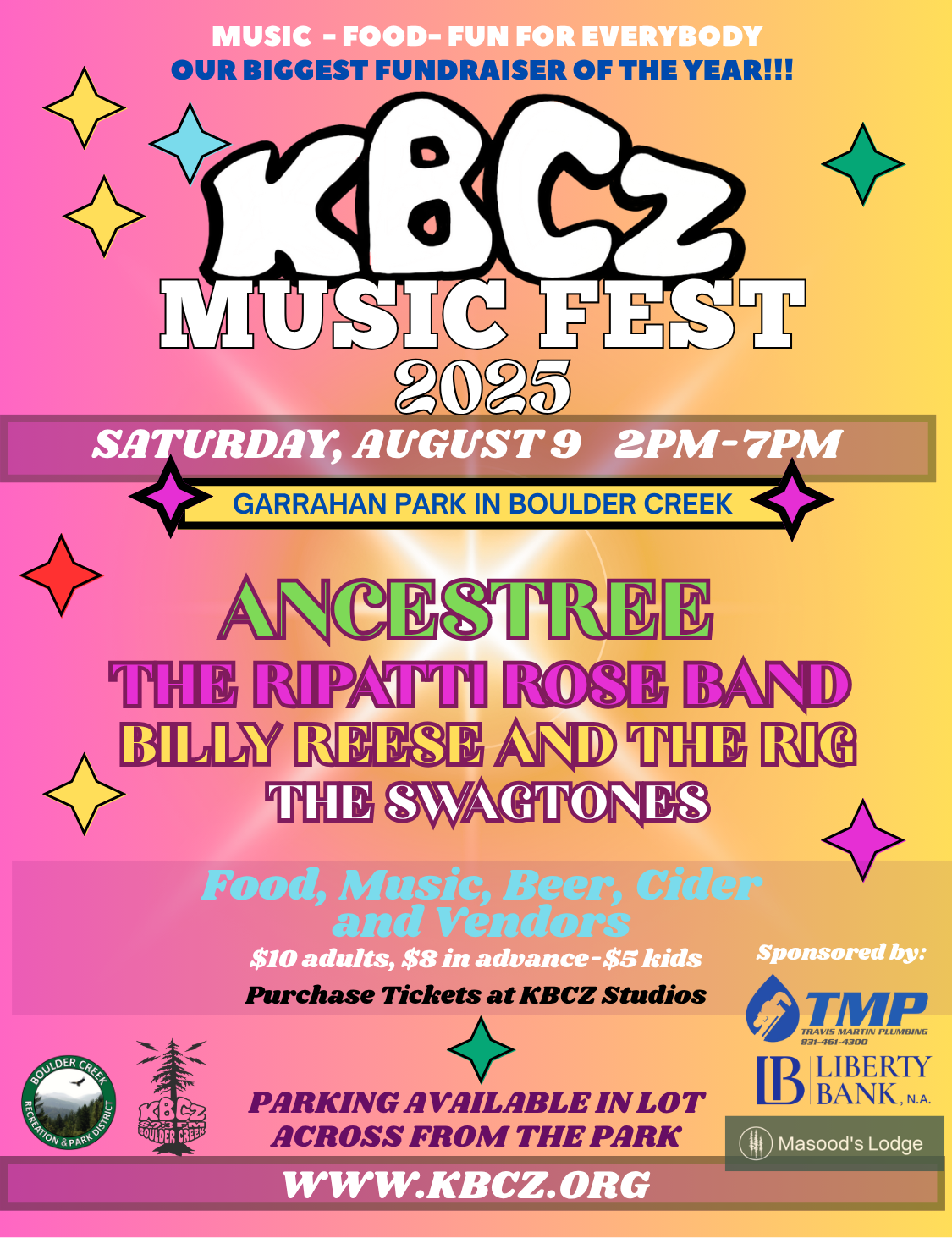 KBCZ Music Fest 2025 — Food Trucks A Go Go